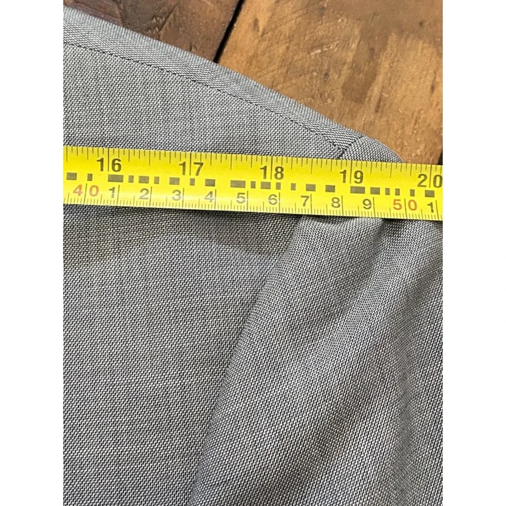 Tommy Hilfiger Adams Men's 44R Suit Jacket Gray 100% Worsted Wool AS1016 NWT